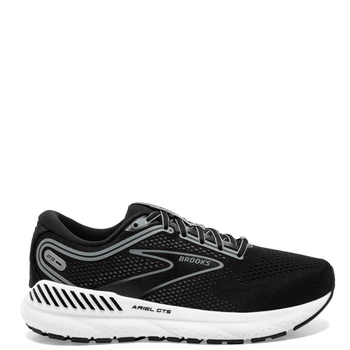 Running*Brooks Women's , Ariel GTS 23 Running Shoe - Extra Wide Width Black/Grey/White