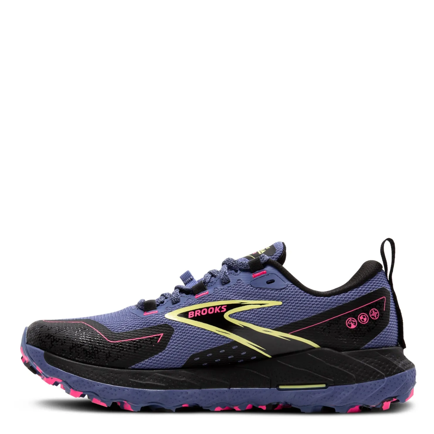 Running*Brooks Women's , Cascadia 18 GTX Trail Running Shoe Grey Blue/Black/Pink