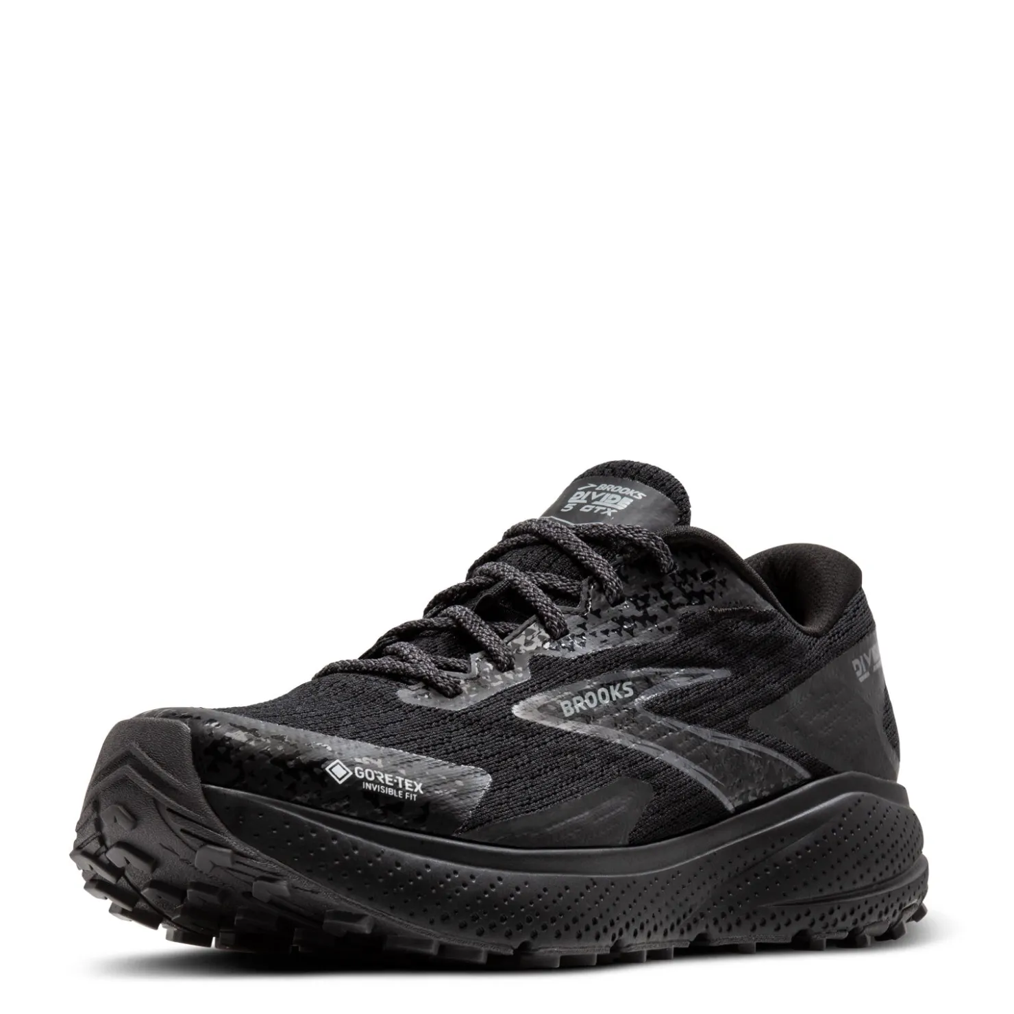 Trail & Hiking*Brooks Women's , Divide 5 GTX Trail Running Shoe Black/Alloy/Primer Grey