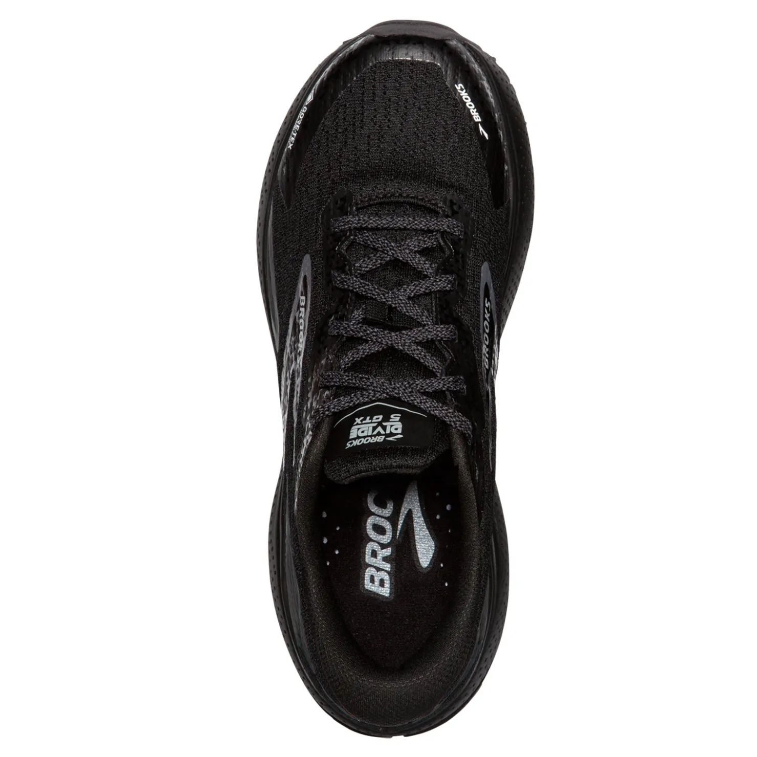Trail & Hiking*Brooks Women's , Divide 5 GTX Trail Running Shoe Black/Alloy/Primer Grey