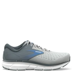 Running*Brooks Women's , Dyad 11 Running Shoe Grey/White/Blue