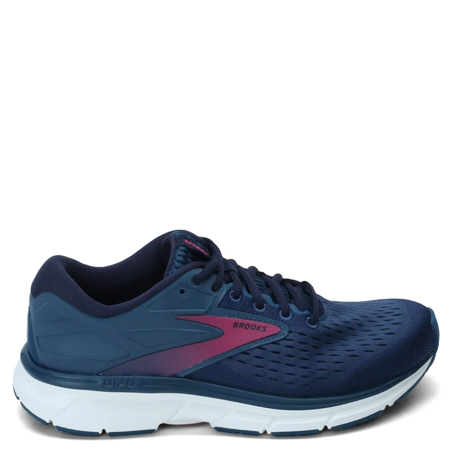 Running*Brooks Women's , Dyad 11 Running Shoe Blue/Navy/Beetroot
