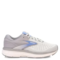 Running*Brooks Women's , Dyad 11 Running Shoe - Wide Width Grey/White/Blue