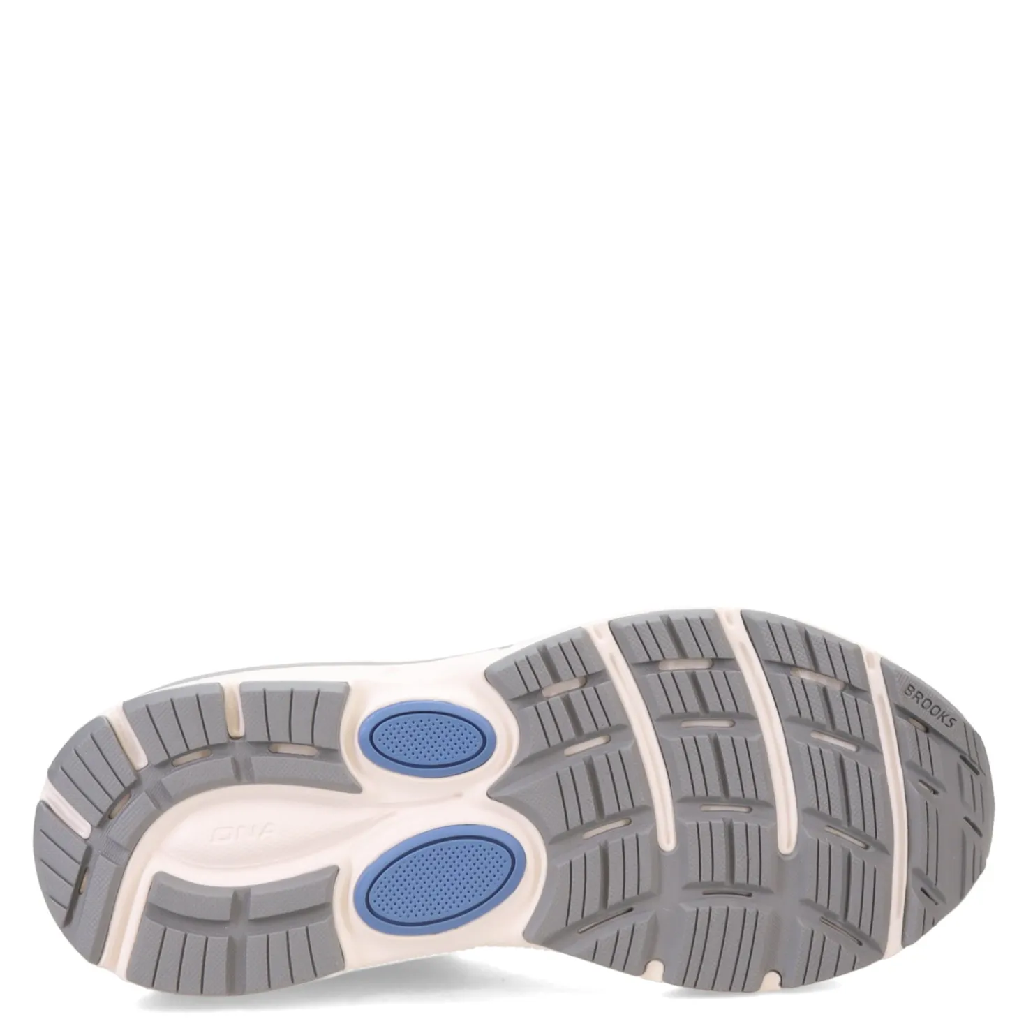 Running*Brooks Women's , Dyad 11 Running Shoe - Wide Width Grey/White/Blue