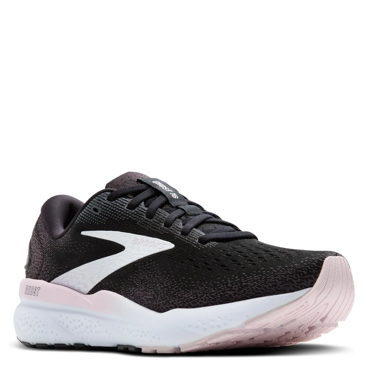 Running*Brooks Women's , Ghost 16 Running Shoe Black/White/Orchid Ice
