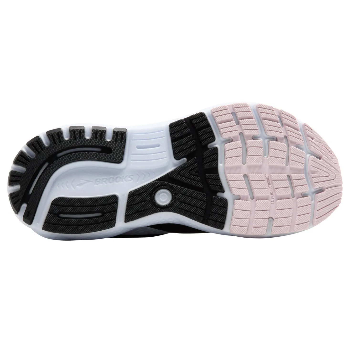 Running*Brooks Women's , Ghost 16 Running Shoe Black/White/Orchid Ice