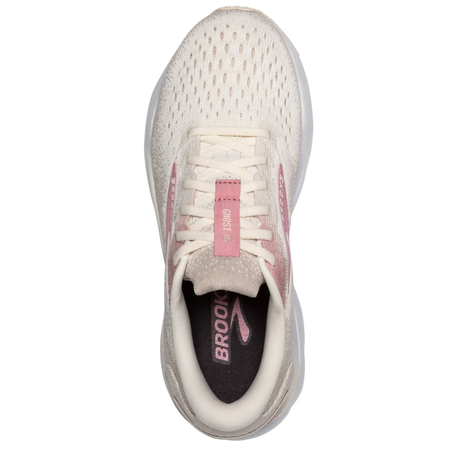 Running*Brooks Women's , Ghost 16 Running Shoe Coconut/Zephyr/White