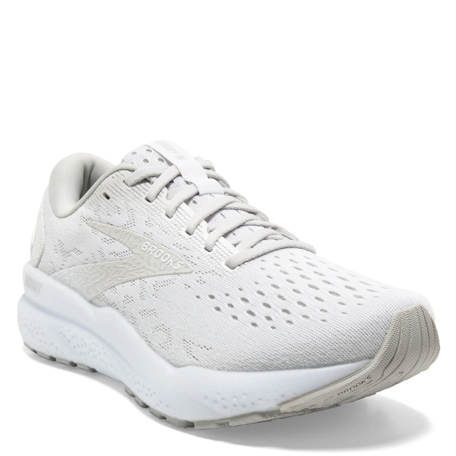 Running*Brooks Women's , Ghost 16 Running Shoe White/White/Grey