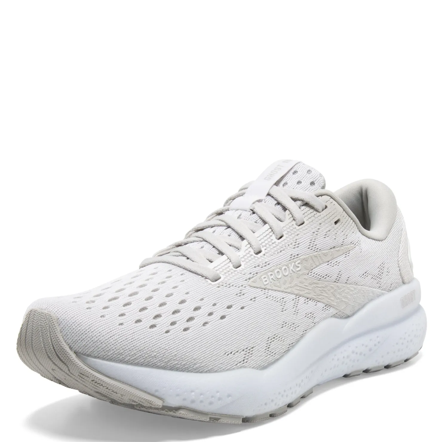 Running*Brooks Women's , Ghost 16 Running Shoe White/White/Grey