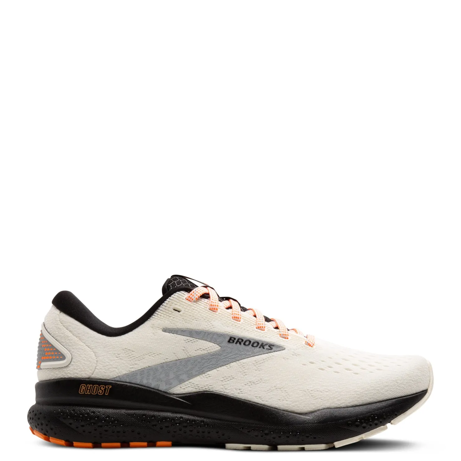 Running*Brooks Women's , Ghost 16 Running Shoe Ecru/Orange/Black