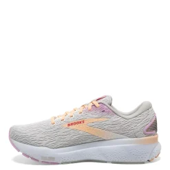 Running*Brooks Women's , Ghost 16 Running Shoe Grey/Orchid/Peach