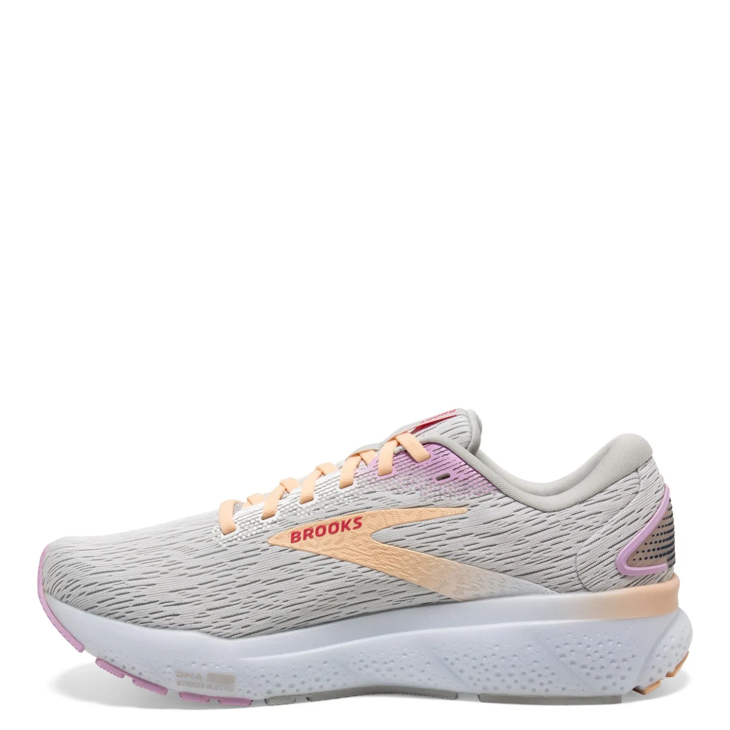 Running*Brooks Women's , Ghost 16 Running Shoe Grey/Orchid/Peach