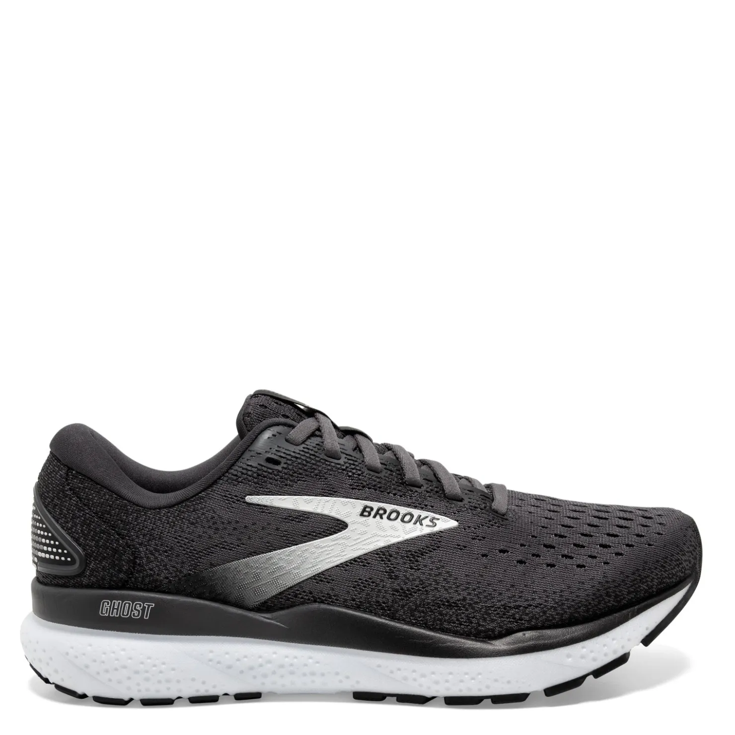 Running*Brooks Women's , Ghost 16 Running Shoe - Wide Width Black/Grey/White