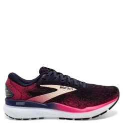 Running*Brooks Women's , Ghost 16 Running Shoe - Wide Width Peacoat/Raspberry/Apricot