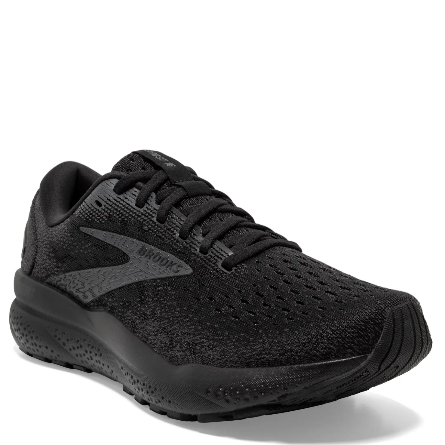 Running*Brooks Women's , Ghost 16 Running Shoe - Extra Wide Width Solid Black