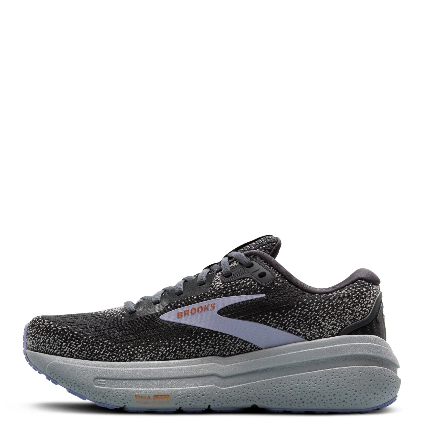 Running*Brooks Women's , Ghost Max 2 Running Shoe - Wide Width Ebony/Sweet Lavender/Alloy