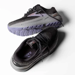 Running*Brooks Women's , Ghost Max 2 Running Shoe - Wide Width Ebony/Sweet Lavender/Alloy
