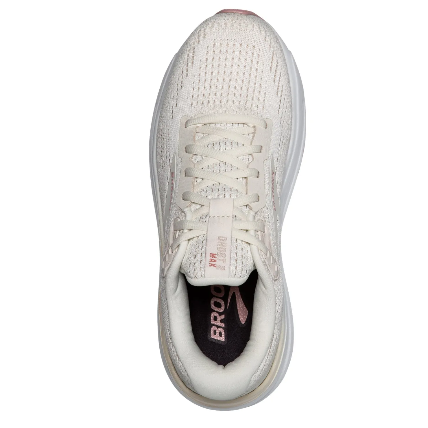 Running*Brooks Women's , Ghost Max 2 Running Shoe - Extra Wide Width Coconut Milk/Gray/Zephyr