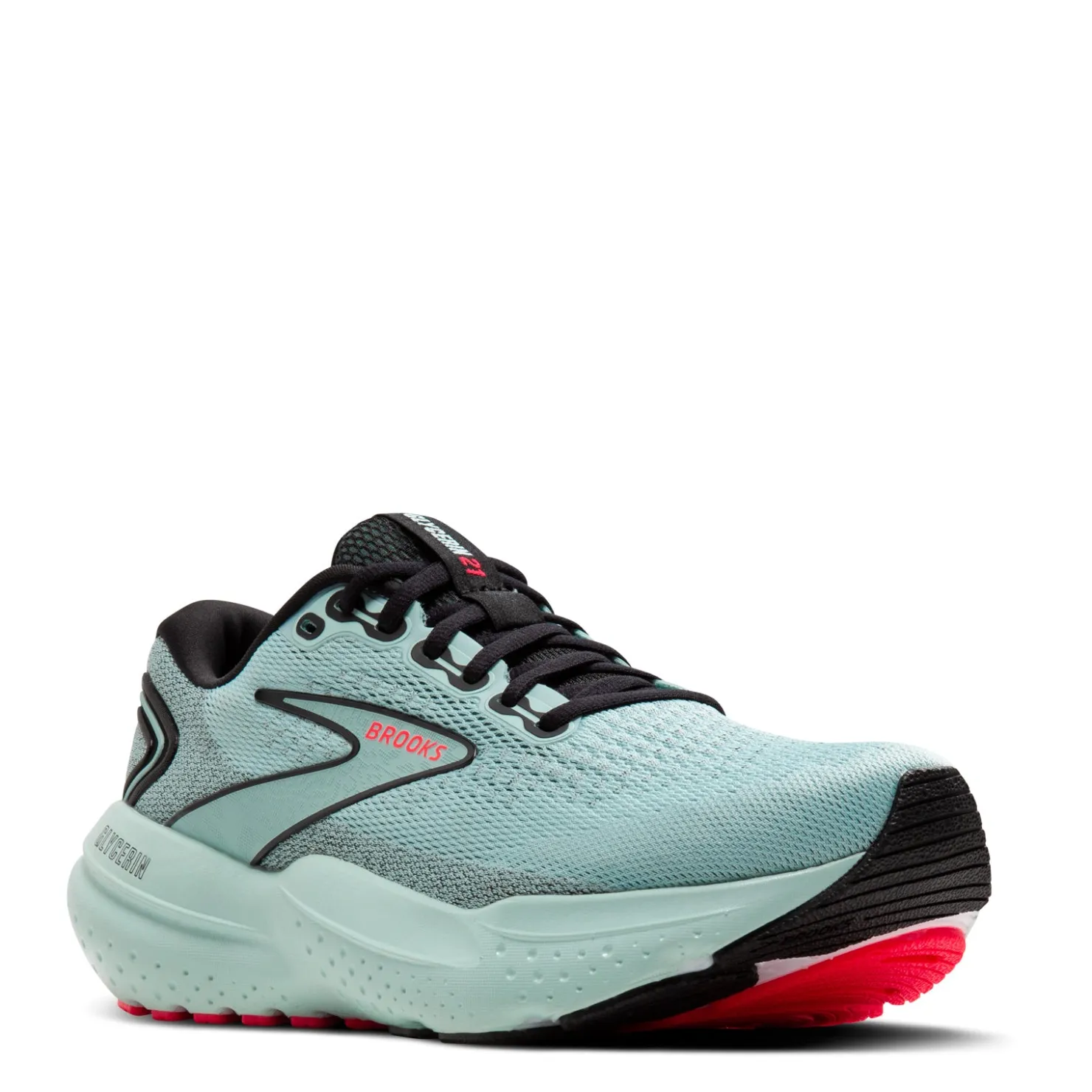 Running*Brooks Women's , Glycerin 21 Running Shoe Cloud/Black/Pink
