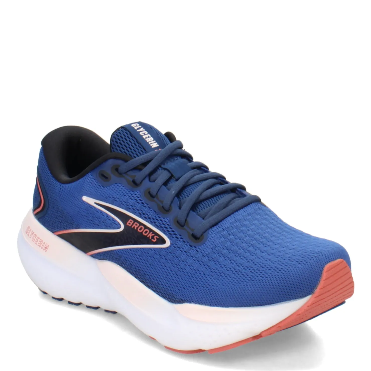 Running*Brooks Women's , Glycerin 21 Running Shoe Blue/Icy Pink/Rose