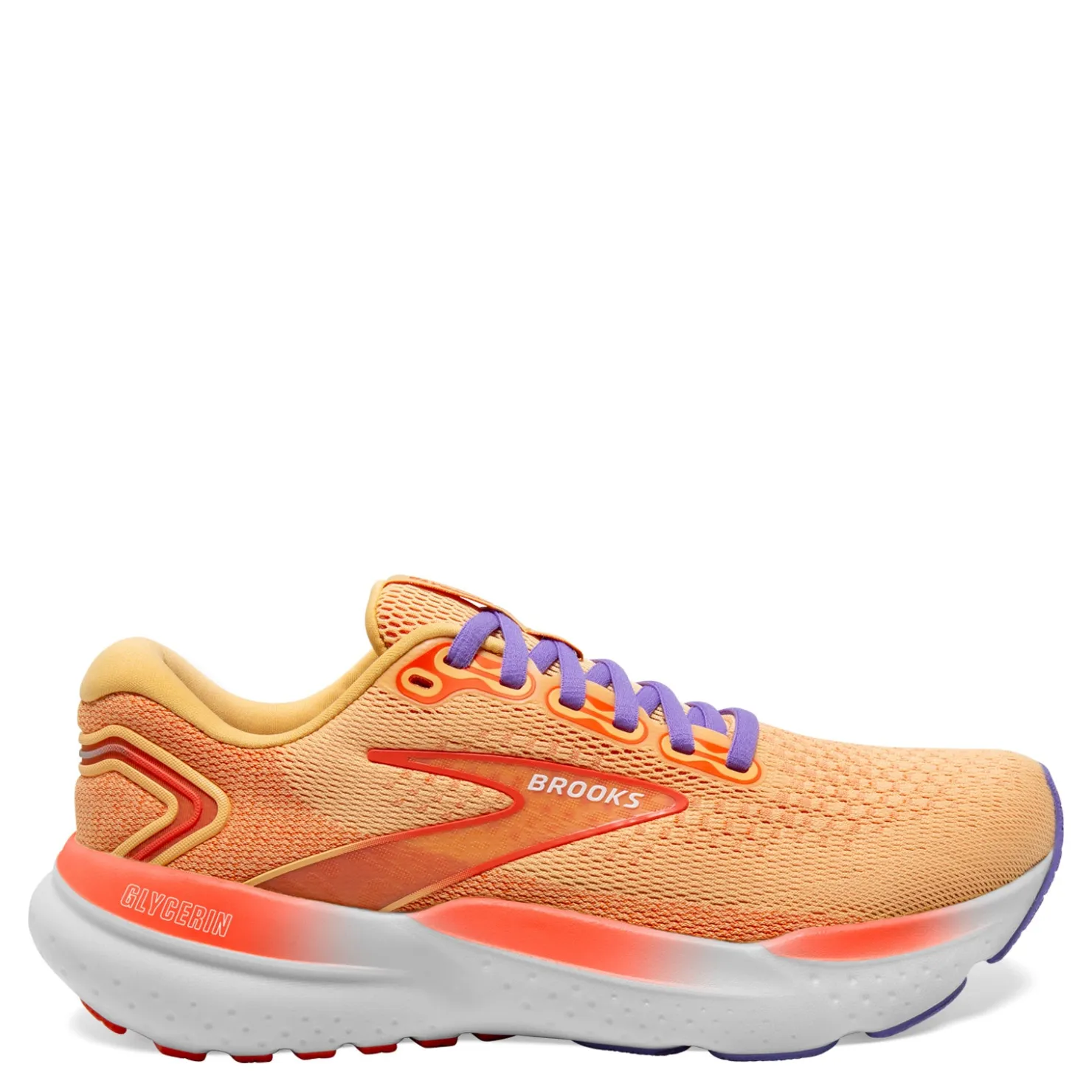 Running*Brooks Women's , Glycerin 21 Running Shoe Sunburst/Nasturtium/Purple