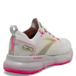 Running*Brooks Women's , Glycerin 20 Stealth Fit Running Shoe Grey/Yellow/Pink