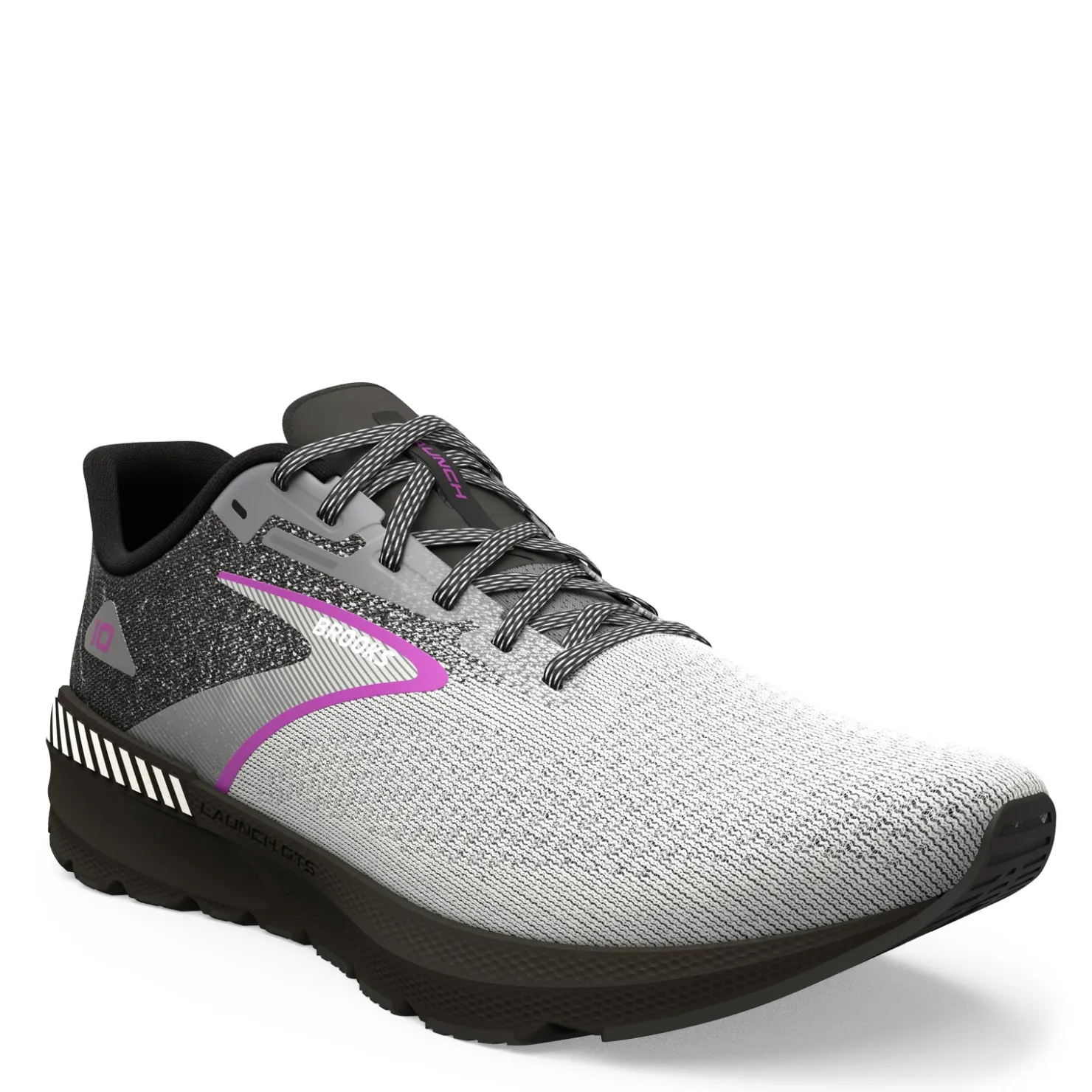Running*Brooks Women's , Launch GTS 10 Running Shoe Black/White/Violet