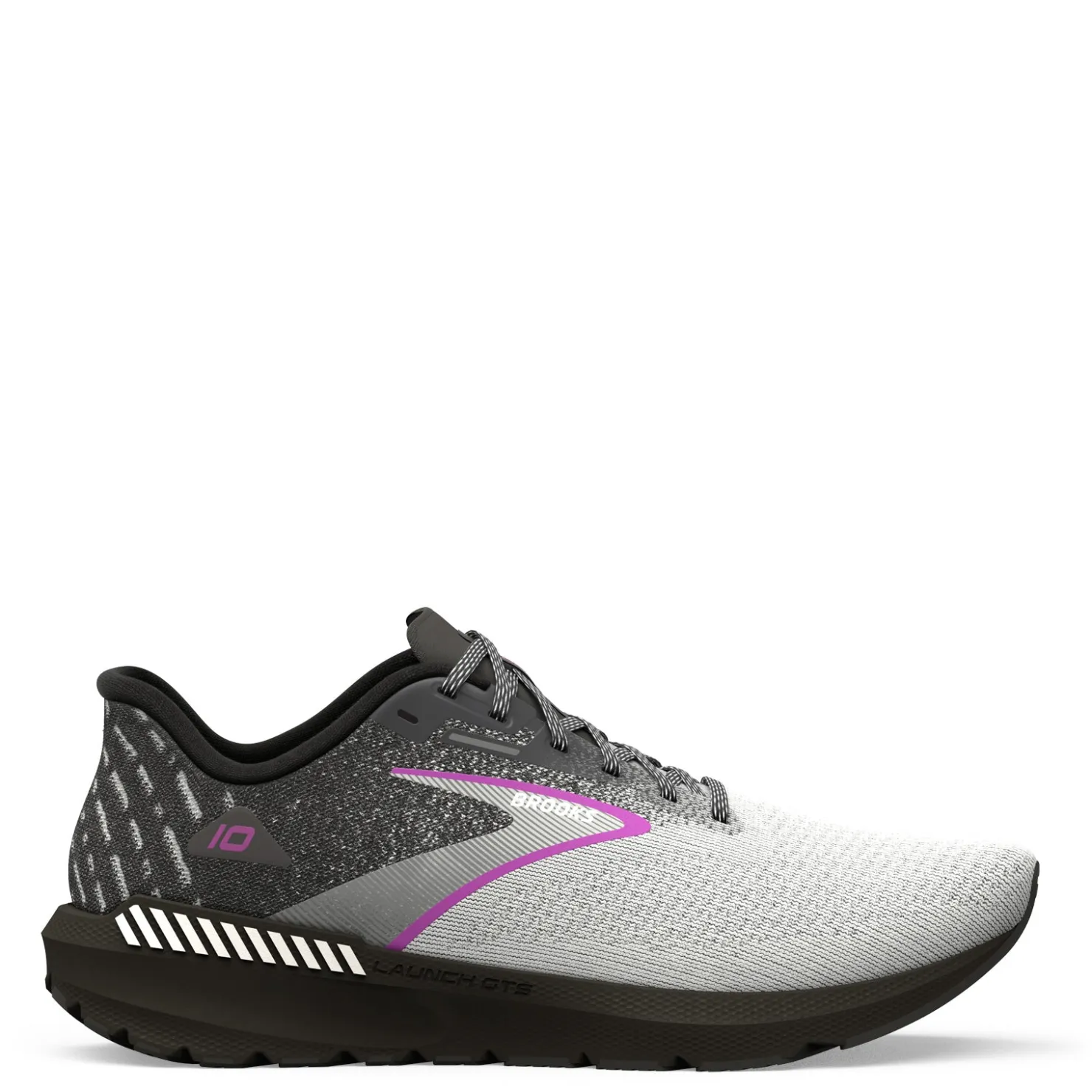Running*Brooks Women's , Launch GTS 10 Running Shoe Black/White/Violet