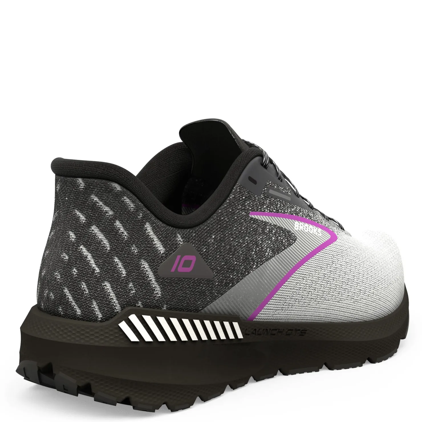 Running*Brooks Women's , Launch GTS 10 Running Shoe Black/White/Violet