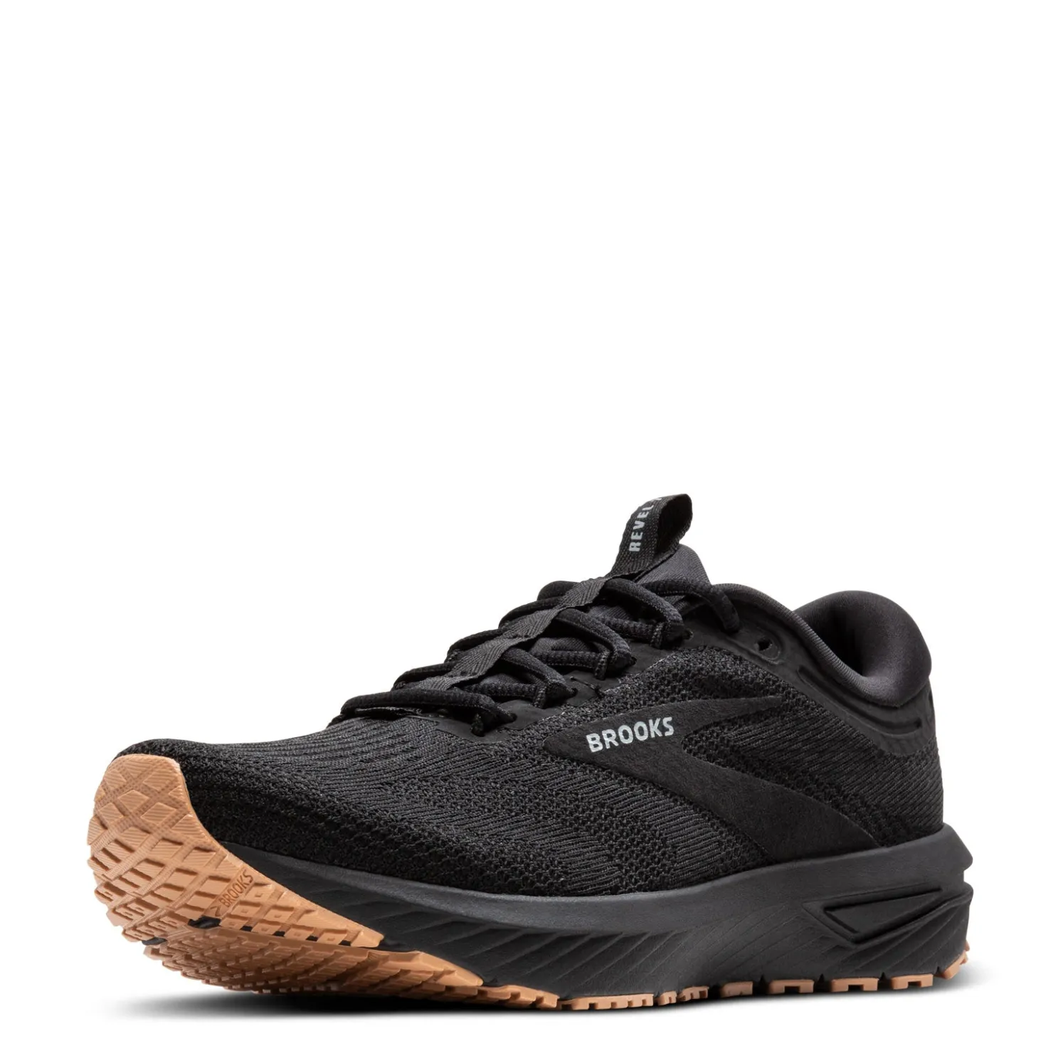 Running*Brooks Women's , Revel 7 Running Shoe Black/Tan Sole