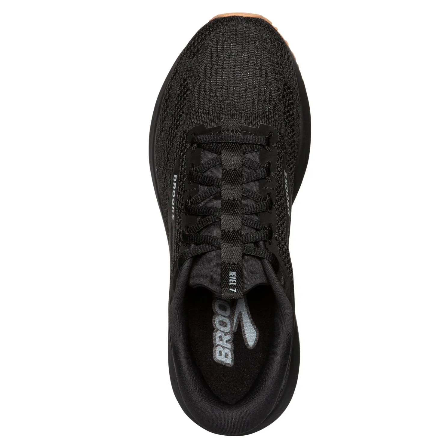 Running*Brooks Women's , Revel 7 Running Shoe Black/Tan Sole