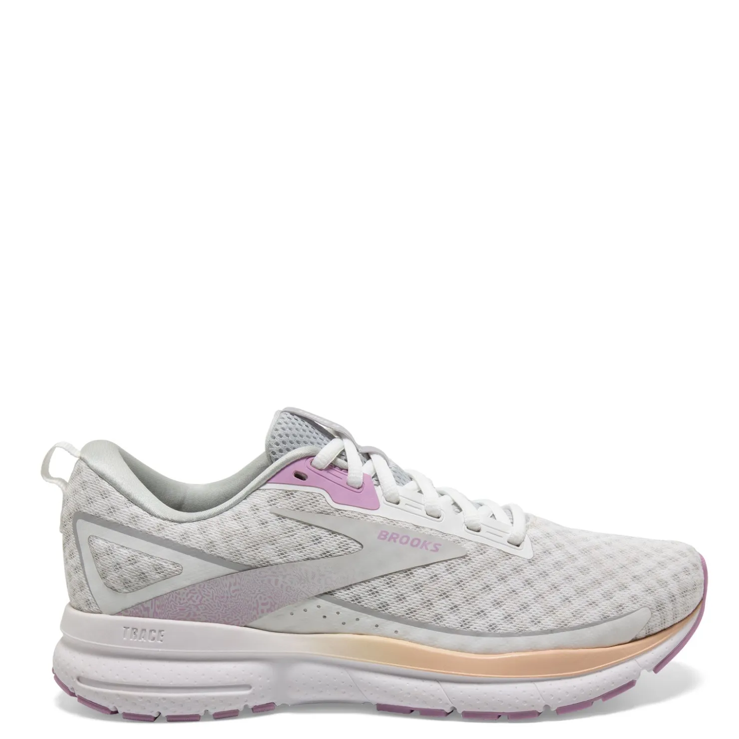 Running*Brooks Women's , Trace 3 Running Shoe White/Orchid/Apricot