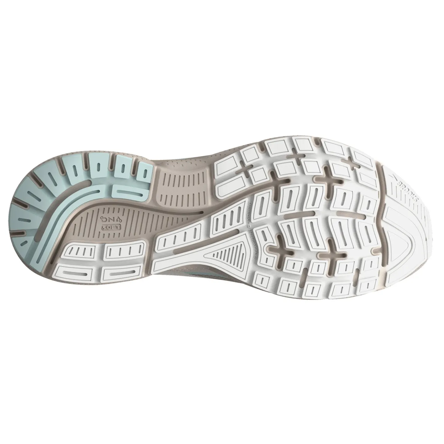 Running*Brooks Women's , Trace 3 Running Shoe Crystal Grey/Blue Glass/White
