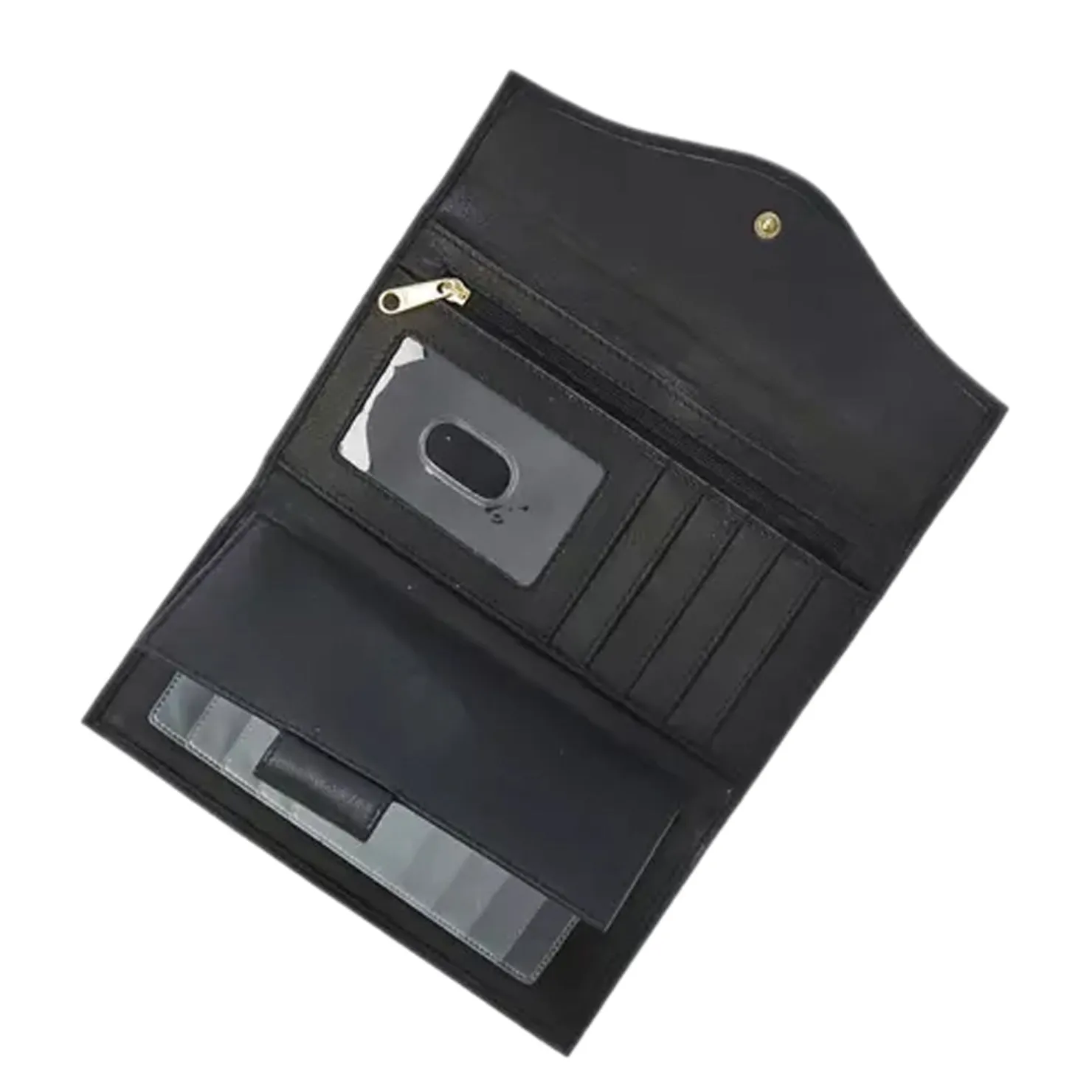 Wallets*Bueno of California Women's Bueno, Flap Frame Clutch Wallet Black