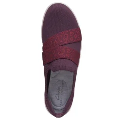 Walking*Clarks Women's , Adella Stride Slip-On Burgundy