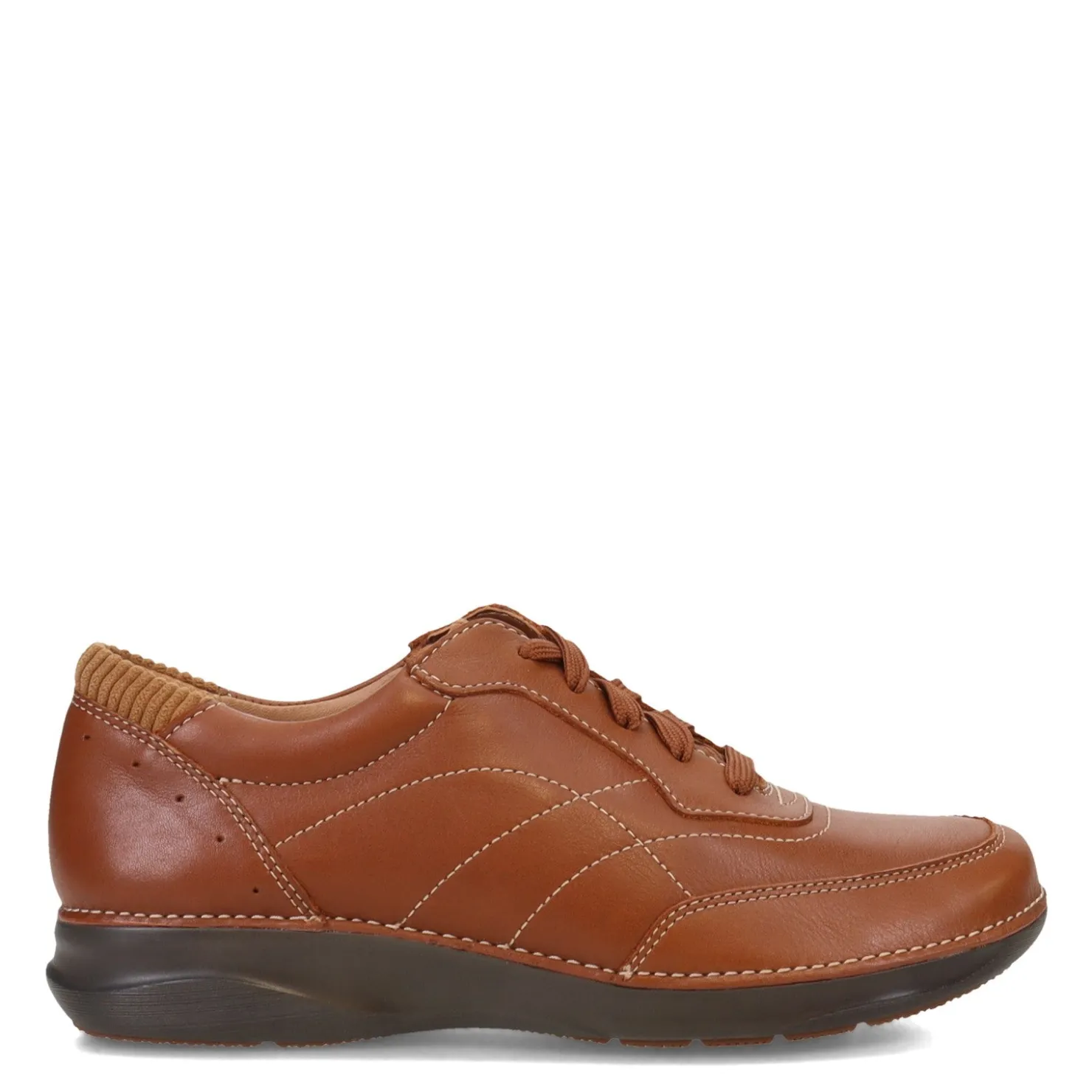Walking*Clarks Women's , Appley Tie Sneaker Tan