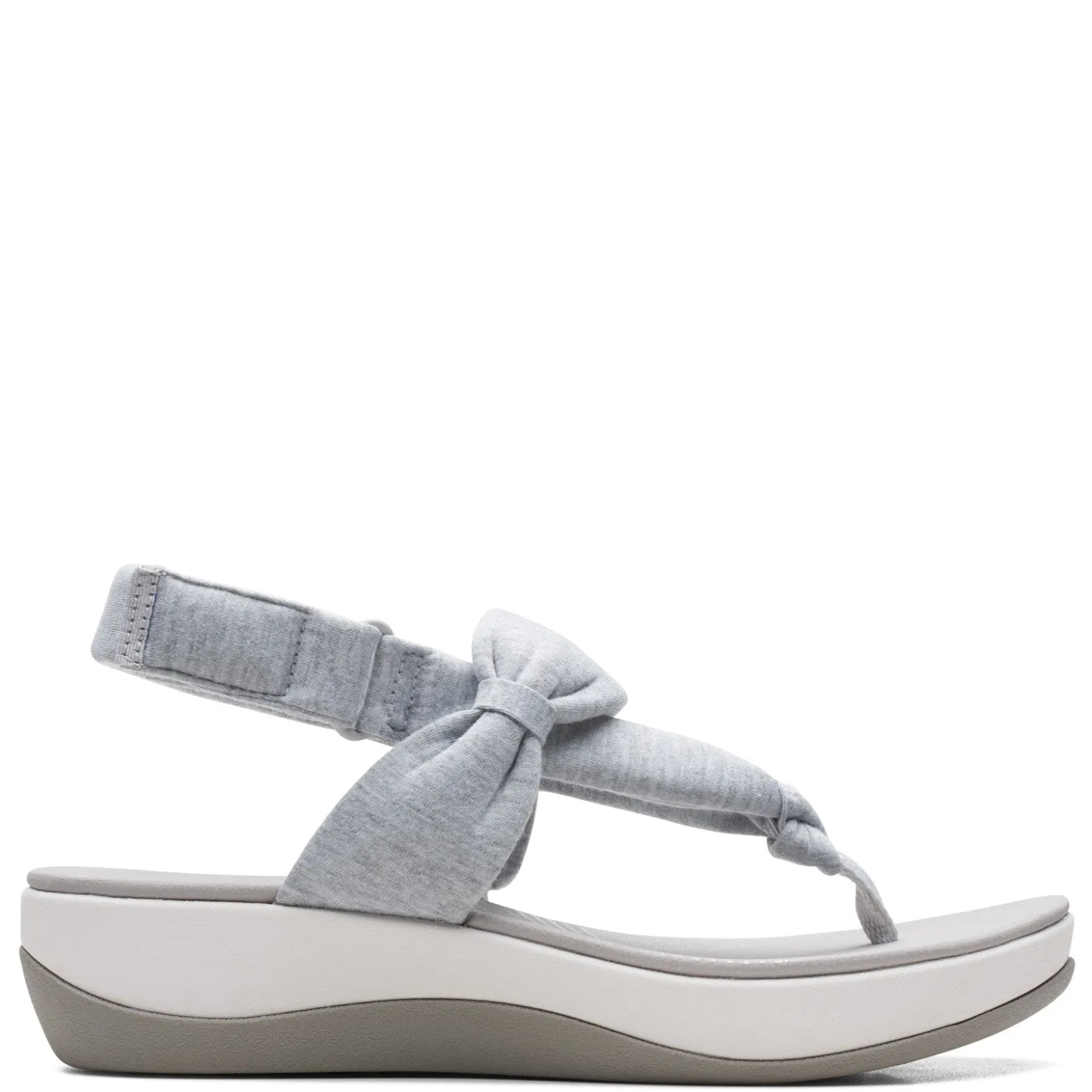 Wedges*Clarks Women's , Arla Nicole Sandal Grey Light