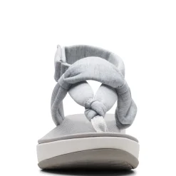 Wedges*Clarks Women's , Arla Nicole Sandal Grey Light