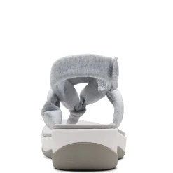 Wedges*Clarks Women's , Arla Nicole Sandal Grey Light