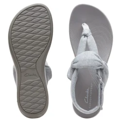 Wedges*Clarks Women's , Arla Nicole Sandal Grey Light