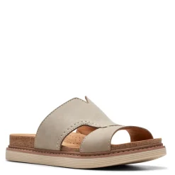 Footbed Sandals*Clarks Women's , Arwell Walk Sandal Stone Nubuck