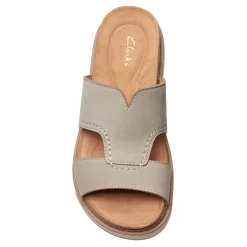 Footbed Sandals*Clarks Women's , Arwell Walk Sandal Stone Nubuck