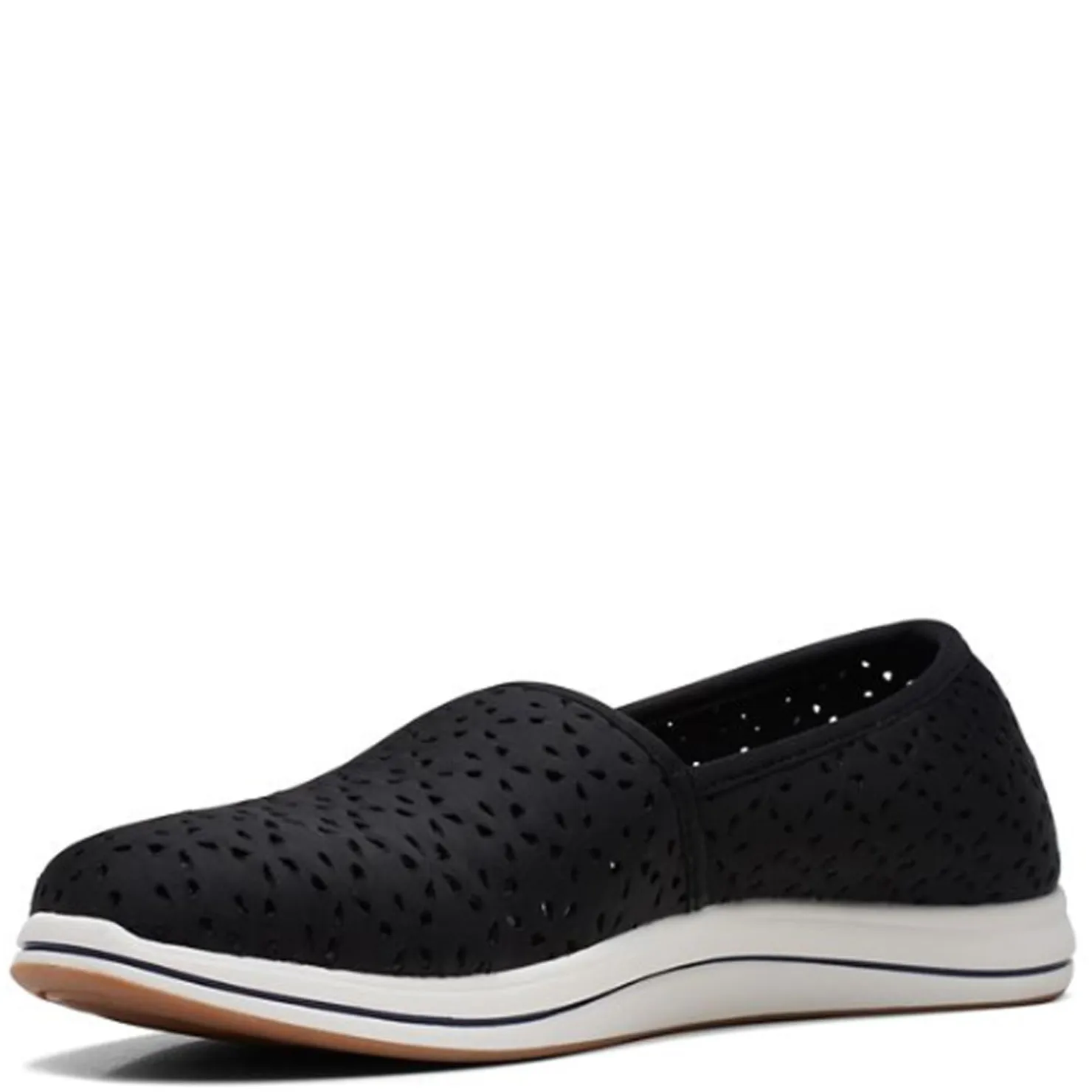Fashion & Street*Clarks Women's , Breeze Emily Slip-On Black