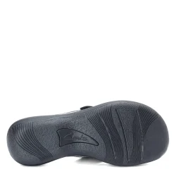 Flip Flops*Clarks Women's , Breeze Sea Sandal Black Patent