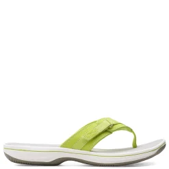 Flip Flops*Clarks Women's , Breeze Sea Sandal Lime