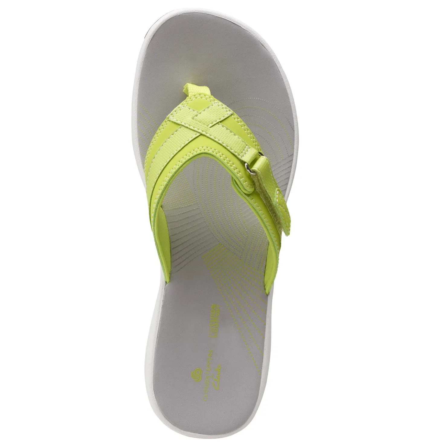 Flip Flops*Clarks Women's , Breeze Sea Sandal Lime