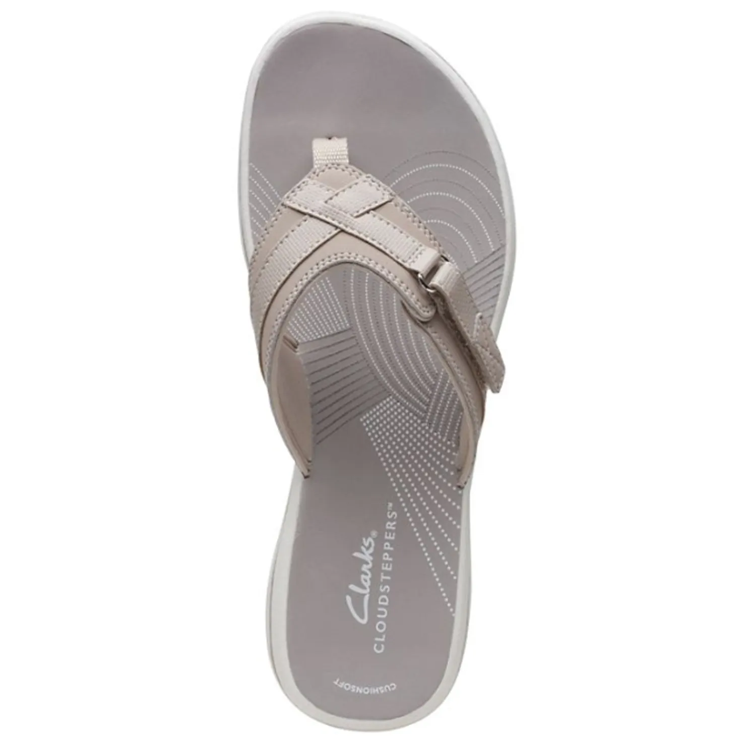 Flip Flops*Clarks Women's , Breeze Sea Sandal Taupe