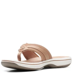 Flip Flops*Clarks Women's , Breeze Sea Sandal Beige
