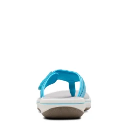 Flip Flops*Clarks Women's , Breeze Sea Sandal Light Turquoise