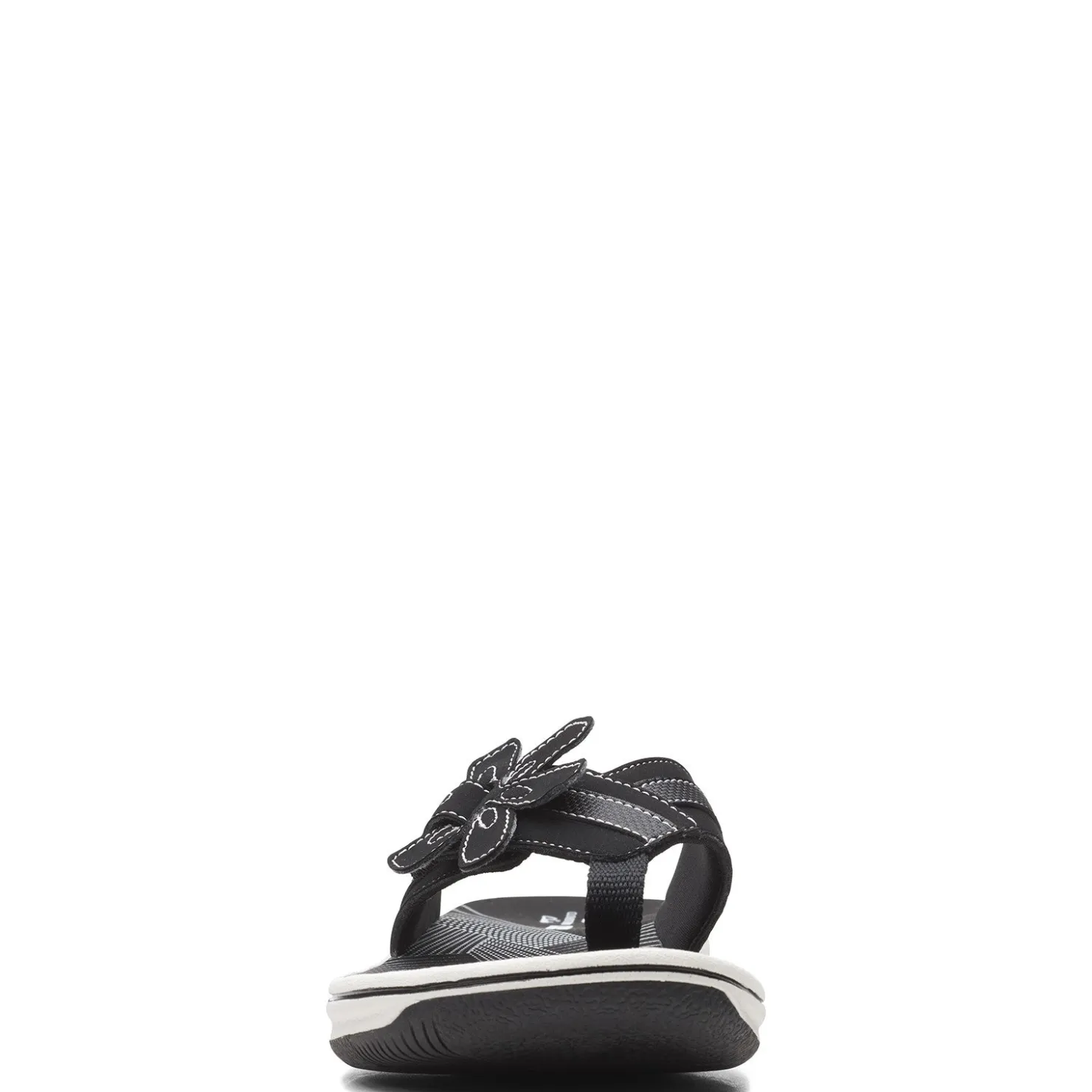 Flip Flops*Clarks Women's , Brinkley Flora Sandal Black